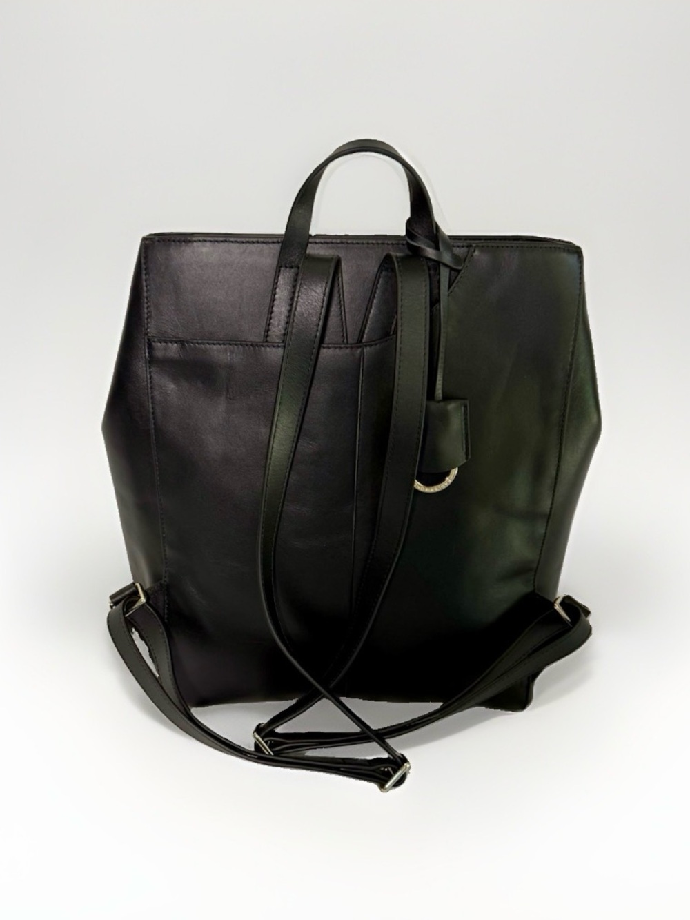 RADLEY LONDON Pockets Icon Backpack in Black Leather  ~LIKE NEW~ - Picture 2 of 5